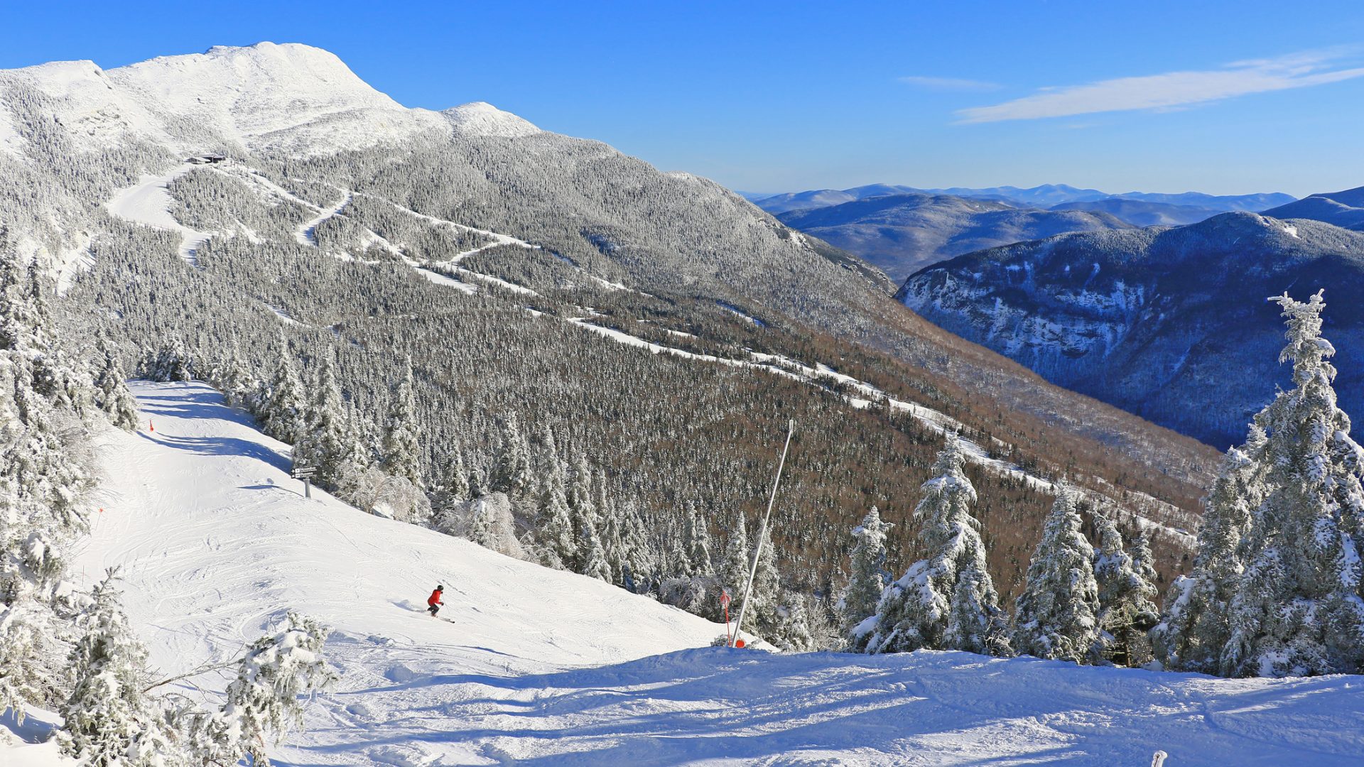 Stowe Mountain Resort winter landscape
