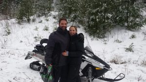 Snowmobile Vermont_Couple